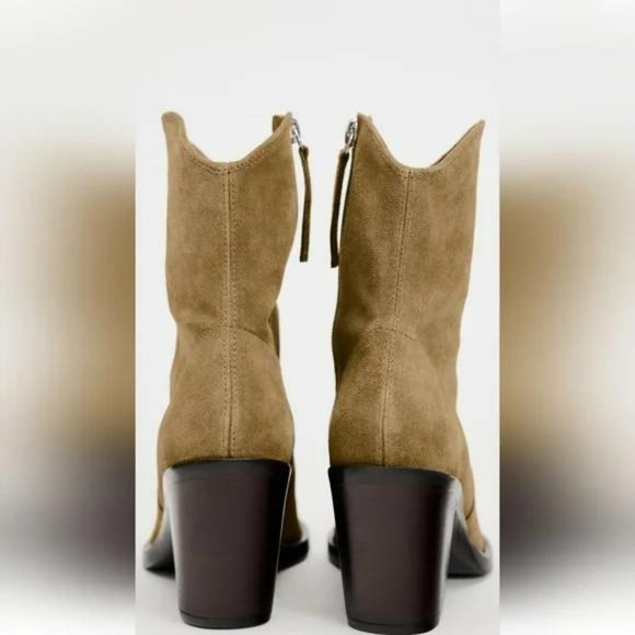 ZARA HEELED COWBOY ANKLE BOOTS - Picture 5 of 8